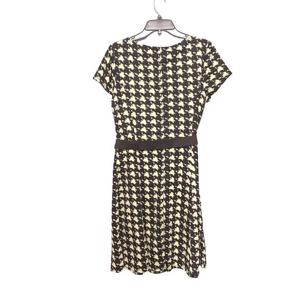 Perceptions New York Fit & Flare Dress Women's Size 12 Black & White Belted NWT - Picture 2 of 9